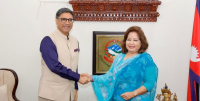  परराष्ट्रमन्त्रीसँग भारतीय विदेश सचिवको शिष्टाचार भेट 