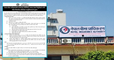  बिमा प्राधिकरणको अध्यक्षमा आवेदन खुल्यो, ५ वर्षको अनुभव चाहिने 