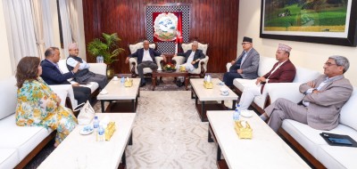  बालुवाटारमा कांग्रेस-एमालेका शीर्ष नेताबीच भेट, के भयो छलफल ? 