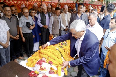  ढुण्डीराज शास्त्रीको निधनमा कांग्रेसले तीन दिन पार्टीको झन्डा आधा झुकाउने 