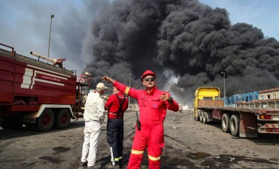  इरानको प्रमुख बन्दरगाहमा विस्फोट : मृत्यु हुनेको संख्या  २५ पुग्यो , ८ सय घाइते 