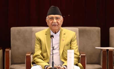  प्रधानमन्त्री ओली भन्छन्- सरकार ढल्छ भन्नेहरु फत्रक्क गले 