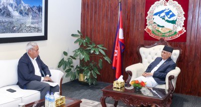  द्वन्द्वरत शक्तिलाई छिमेकी राष्ट्रविरुद्ध आफ्नो भूमि प्रयोग गर्न दिँदैनौं : प्रधानमन्त्री ओली 