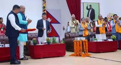  प्रधानमन्त्रीद्वारा ६४ सडकको एकैसाथ शिलान्यास 