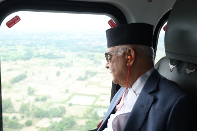  प्रधानमन्त्रीले गरे तराई-मधेसको सुक्खा क्षेत्रको अवलोकन 