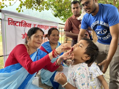  आज र भोली देशभरिका बालबालिकालाई भिटामिन ‘ए’ र जुकाको औषधि  खुवाइँदै 