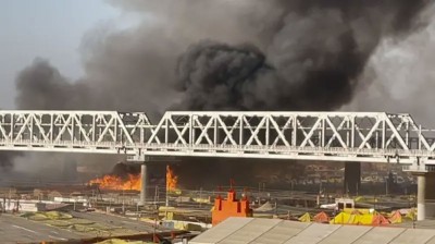  कुम्भ मेलाको सेक्टर १९ मा आगलागी 