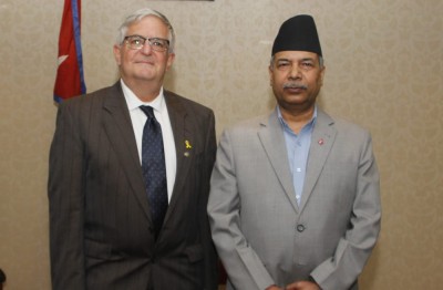  उपराष्ट्रपतिसँग इजरायलका राजदूतको भेट 