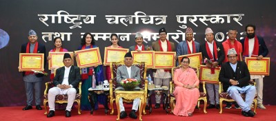  निर्मातालाई राष्ट्रपतिको आग्रह- स्तरीय र प्रतिस्पर्धी चलचित्र बनाउनुस् 