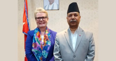  उपराष्ट्रपतिसँग नर्वेली राजदूतको भेट 