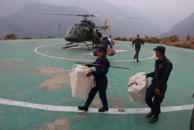  रुकुमपूर्वका तीन मतदान केन्द्रको मतपेटिका हेलिकप्टरमार्फत ल्याइयो, मतगणना शुक्रबार मात्रै 