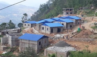  काभ्रेको तामाङ एकीकृत नमूना बस्ती  बजेट अभावले अलपत्र 