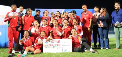  आर्मीलाई रग्बी उपाधि, एपीएफ बन्यो उपविजेता 