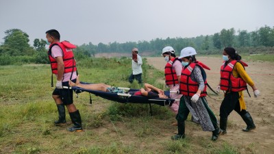  बाढी पूर्वतयारीको नमुना अभ्यास : विपद् व्यवस्थापनमा समुदायको सक्रियता बढ्यो 