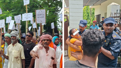 धनुषामा मिटरब्याज पीडित एक महिलाद्वारा आ*त्मदाहको प्रयास, प्रहरीले रोक्यो 