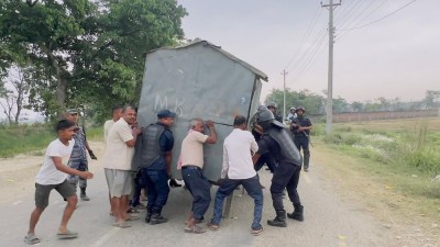  गण्डक नहर किनारका अतिक्रमित संरचना हटाउन थालियो 