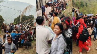  बीपी राजमार्ग अवरुद्ध: मंगलटारमा अलपत्र यात्रुको उद्धार 