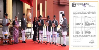  मन्त्रीहरूको वरीयताक्रम सार्वजनिक, सञ्चारमन्त्री खरेल ८ औं नम्बरमा 