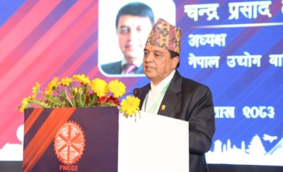  निजी उद्यमीलाई भौतिक मात्र होइन, नीतिगत सुरक्षाको प्रत्याभूति आवश्यक छ : अध्यक्ष ढकाल 