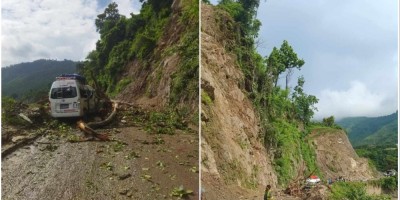  धादिङमा गुडिरहेको माइक्रो बसमाथि रुख खस्यो, ९ यात्रु घाइते 