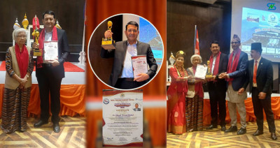  गोकर्णेश्वरका मेयर रिसाल थाइल्यान्डमा ‘एसिया ग्लोबल एक्सिलेन्स अवार्ड’बाट सम्मानित 