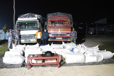  १६ सय ३६ किलो गाँजासहित दुईजना पक्राउ 