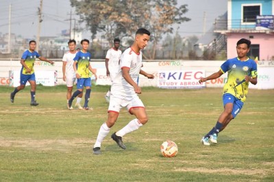  चर्च ब्वाइजलाई हराउँदै धरान फुटबल क्लब सेमिफाइनलमा 