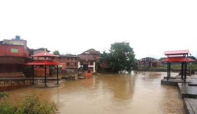 भक्तपुरको हनुमन्ते खोलाको जल सतह सतर्कता नजिक 