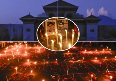  जेन-जी आन्दोलनमा ज्यान गुमाएकाको सम्झनामा संसद् भवन अगाडि दीप प्रज्वलन 