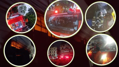  टोखाको एक गार्मेन्ट उद्योगमा भीषण आगलागी, करिब १० करोड रुपैयाँ बराबरको क्षति 