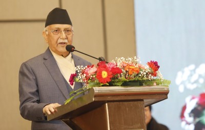  सबै एकजुट भएर जलवायु परिवर्तनका चुनौतीको सामना गर्नुपर्ने प्रधानमन्त्री ओलीको जोड 