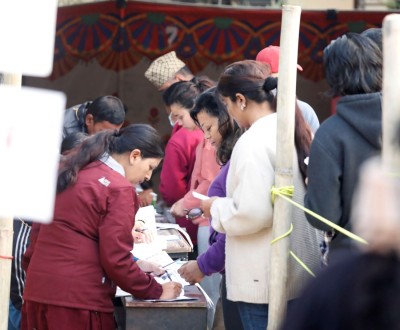  काठमाडौंमा दिउँसो १ बजेसम्म ४१ प्रतिशत मत खस्यो 