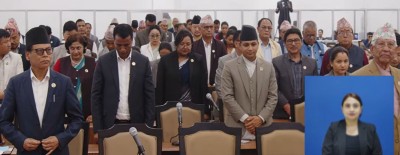  सदनमा विपक्षीको मौनधारण, सभाको अपमान गरेको भन्दै सभामुखको आपत्ति 