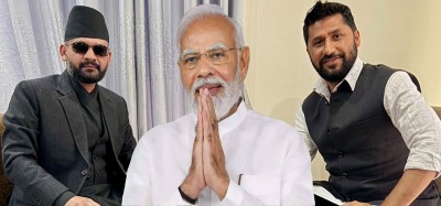  भारतीय प्रधानमन्त्री मोदीद्वारा सभापति लामिछाने र वरिष्ठ नेता बालेनलाई बधाई 