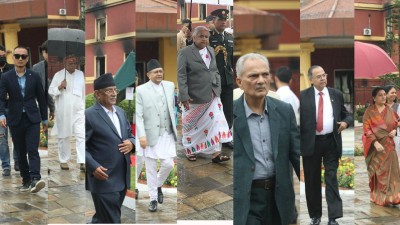  संविधान दिवस : राष्ट्रपति भवनमा भएको कार्यक्रममा को-को पुगे? 