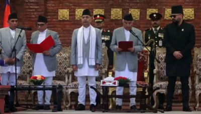  प्रधानन्यायाधीश शर्माले लिए राष्ट्रपतिबाट शपथ 