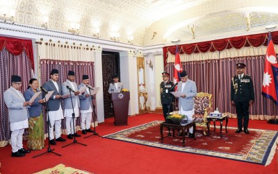  राष्ट्रपति समक्ष नवनियुक्त पाँच राजदूतले लिए शपथ 