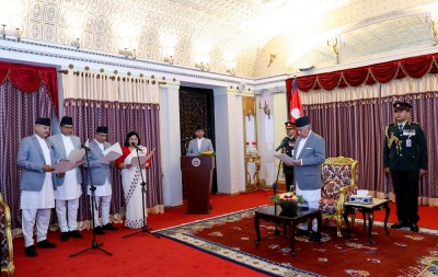  राष्ट्रपतिसमक्ष चार देशका लागि नवनियुक्त राजदूतले लिए शपथ 
