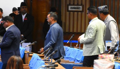  रास्वपा र राप्रपाका सांसदहरु आफ्ना कुरा राखेर संसद् बैठकबाट बाहिरिए 