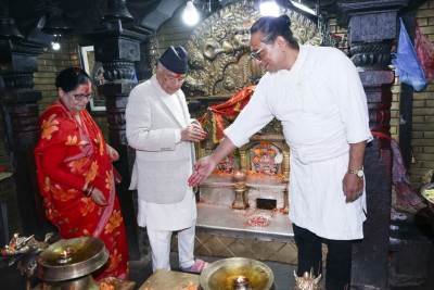  राष्ट्रपति पौडेलद्वारा शक्तिपीठहरूमा पूजाआराधना एवं दर्शन 