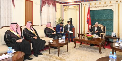  राष्ट्रपतिसँग साउदी अरबका राजदूतको बिदाइ भेट 