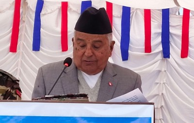  संघीय लोकतान्त्रिक गणतन्त्र नेपाली जनताले रगतसँग साटेको उपलब्धि हो : राष्ट्रपति पौडेल 