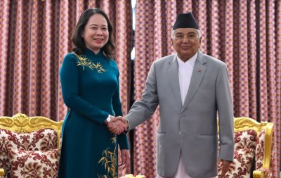  राष्ट्रपति पौडेलसँग भियतनामकी उपराष्ट्रपति सुआनको शिष्टाचार भेट 