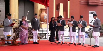  सुशीला कार्की नेतृत्वको मन्त्रिपरिषद् दोस्रो पटक विस्तार, नवनियुक्त चार मन्त्रीले लिए शपथ 