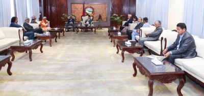  बालुवाटारमा सत्तारुढ दलको बैठक 