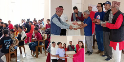  मन्थलीमा आठ विद्यालयका १०२ छात्रालाई छात्रवृत्ति,दुई शिक्षक सम्मानित 