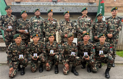  नेपाली सेनालाई बेलायतमा भएको ‘क्यामब्रेन पट्रोल २०२६’ मा स्वर्ण पदक 