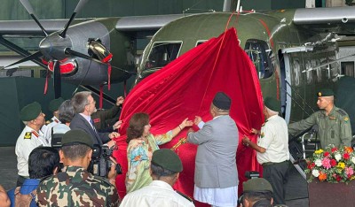  अमेरिकाले दियो नेपाली सेनालाई एयर एम्बुलेन्स र स्काई ट्रक 