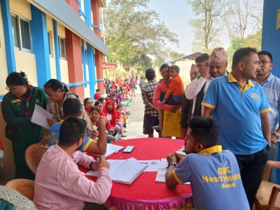  निःशुल्क स्वास्थ्य शिविरबाट पाल्पाका सात सय मुटु तथा मिर्गौलाका बिरामीले सेवा लिए 