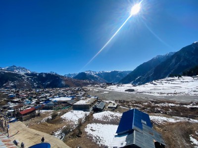 हिउँ पर्न छोडेपछि शनिबार बिहानै घाम झुल्केको सिमकोट(फोटोफिचर) 